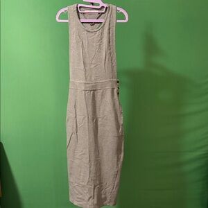 Elegant Backless Gray Dress